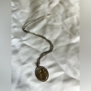 St. Columbanus Medal and Necklace Sterling 925